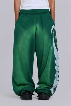 Divine Airbrush Green Monster Joggers - XXS / Green