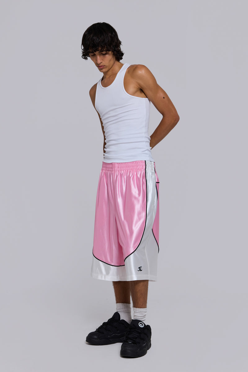 Court Pink Basketball Shorts
