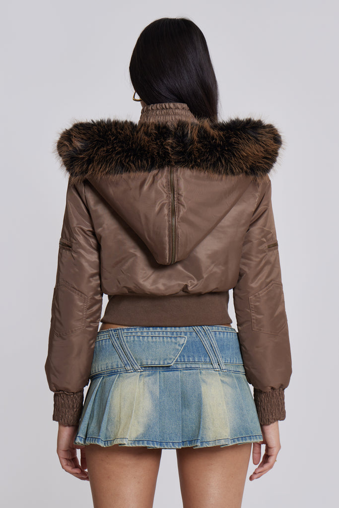 Ludlow Denim Mini Skirt