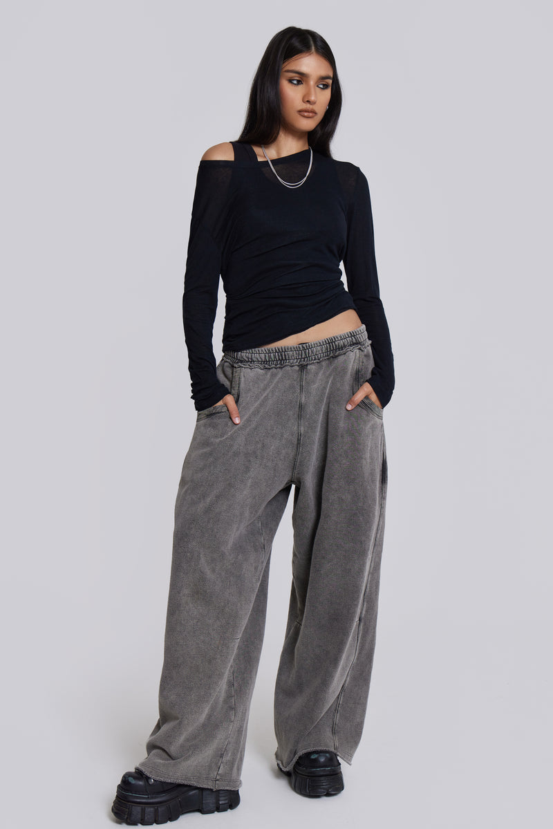 Chrome Wash Baggy Monster Joggers