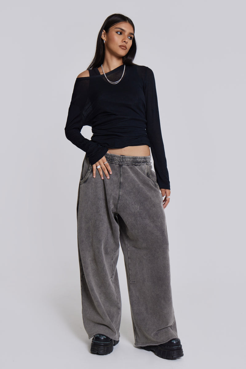 Chrome Wash Baggy Monster Joggers