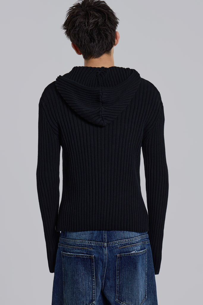 Hooded Military Knit Jumper