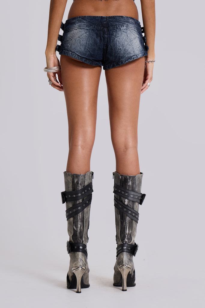 Dark Wash Toxic Denim Hot Pants