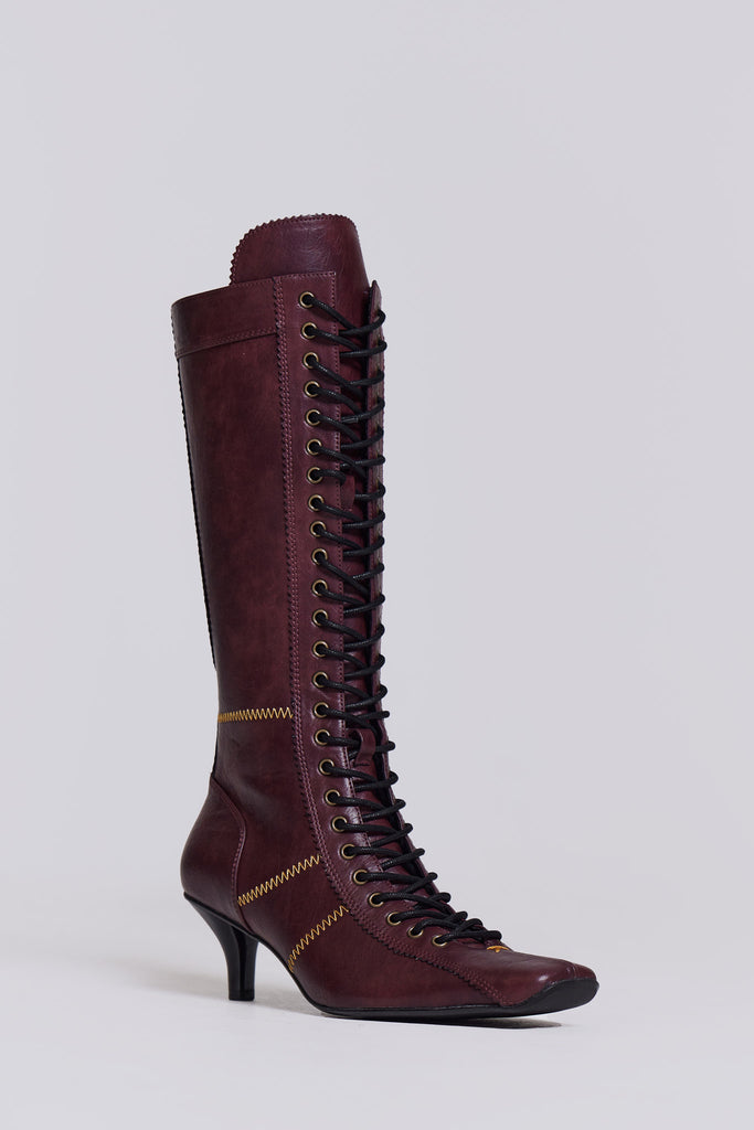 Burgundy Brooke Boxing Boot