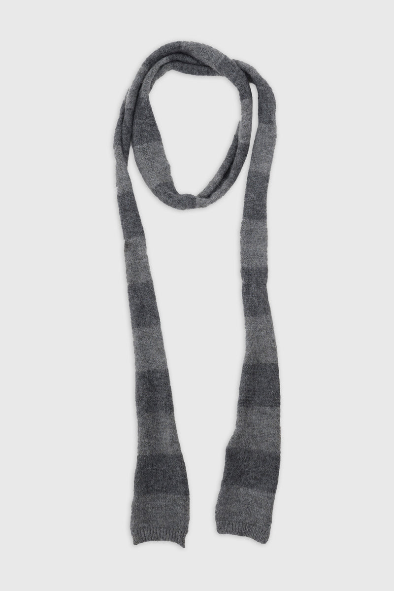 Stripe Knit Skinny Scarf – view 1
