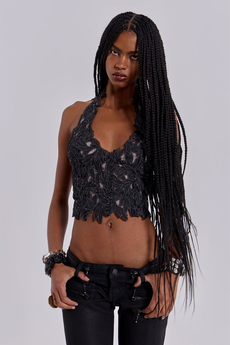 Roswen Embellished Corset Top