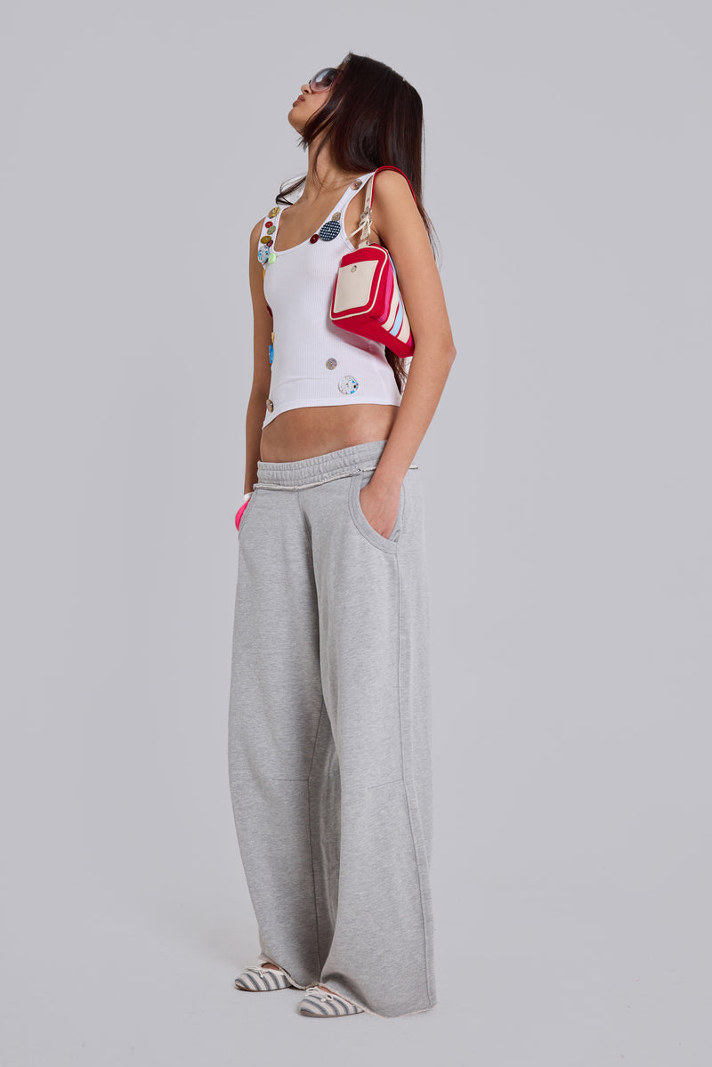 Grey Marl Baggy Monster Joggers