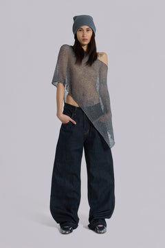 Indigo Axis Jeans - W26 / Blue / 34in