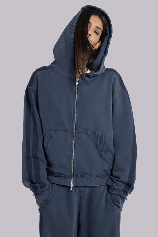 Blue Sporty Baggy Monster Hoodie