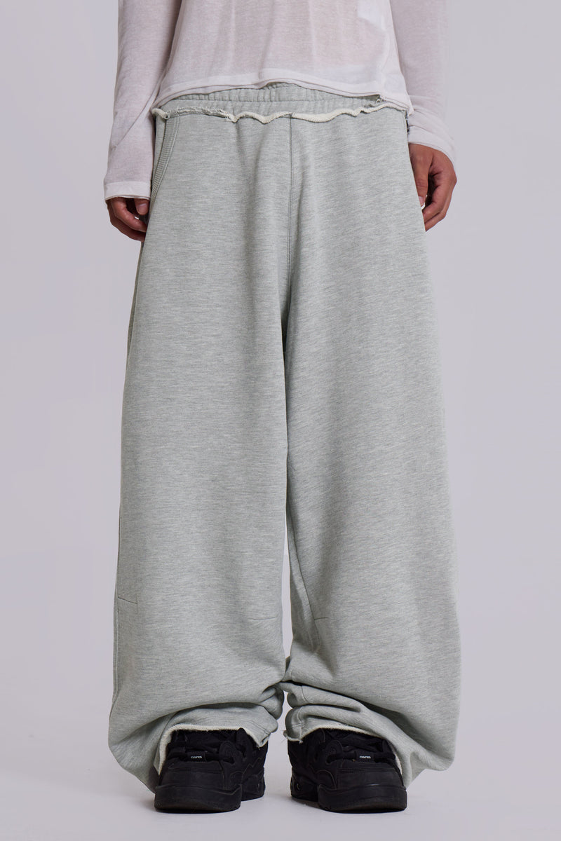 Grey Marl Baggy Monster Joggers