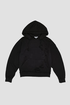 Pullover Bitten Hoodie in Black - XXS / Black