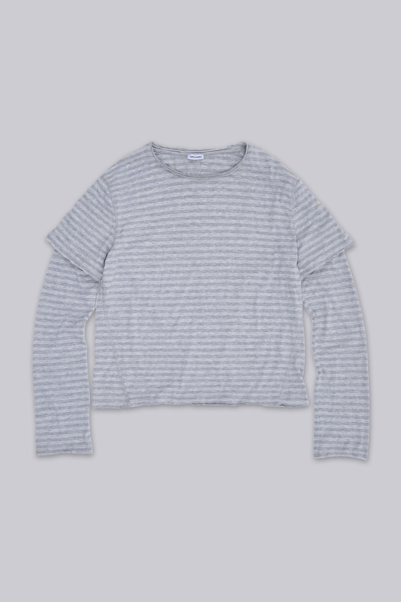 Line Double Layer Long Sleeve Top