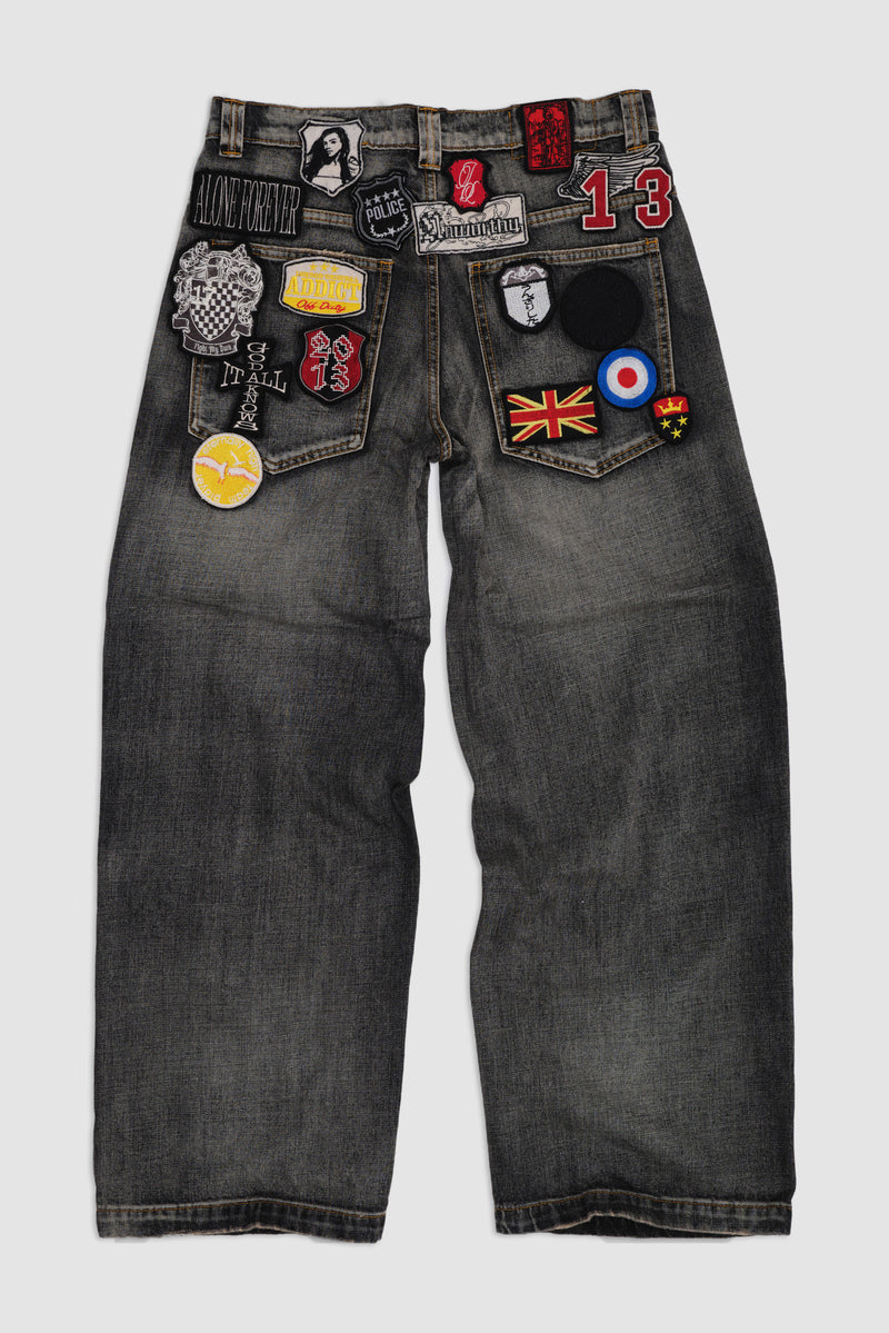 Multi Badge Grey Colossus Jeans – view 1