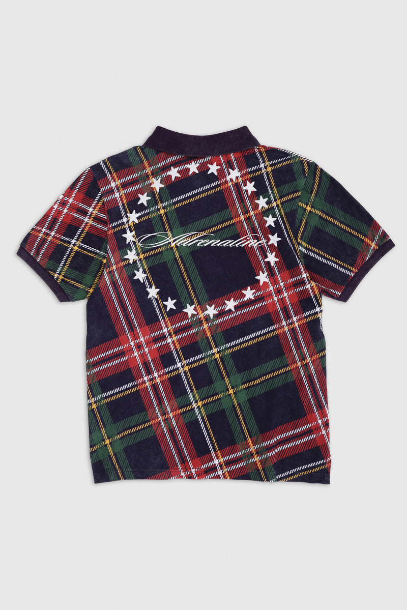 Navy Adrenaline Check Polo