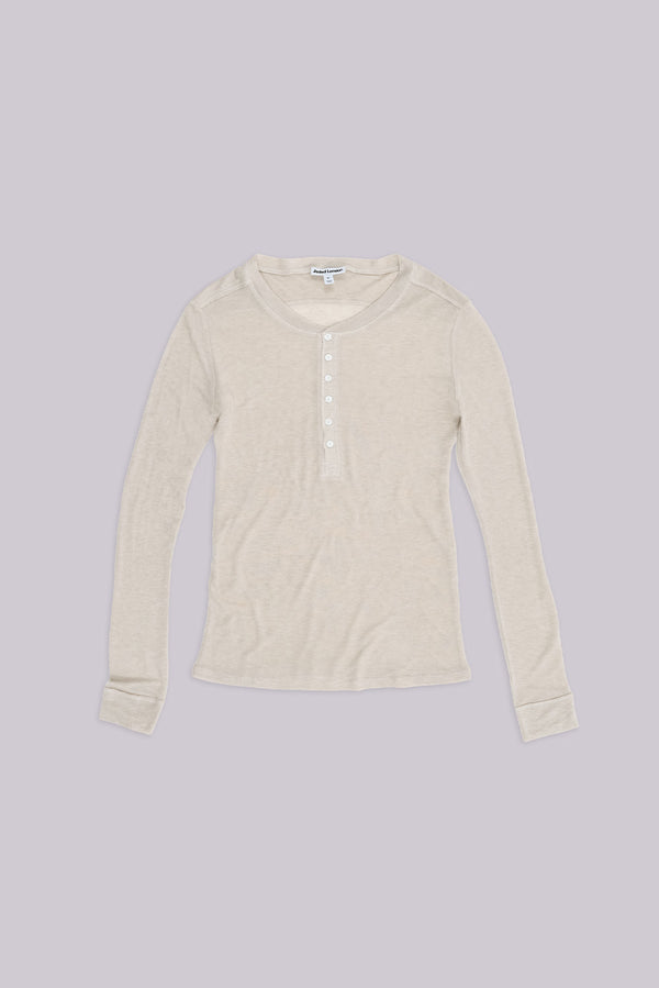 Oatmeal Haze Henley Top