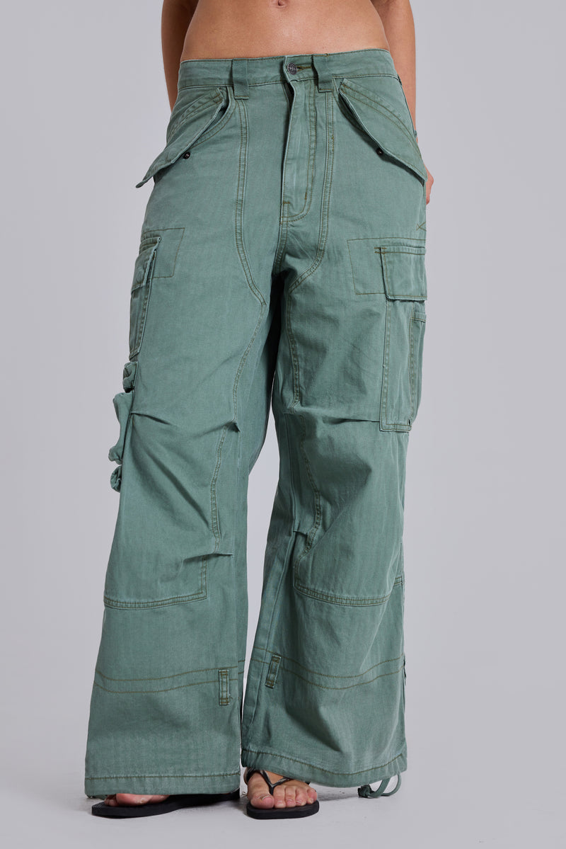 Utility Khaki Cargo Pants
