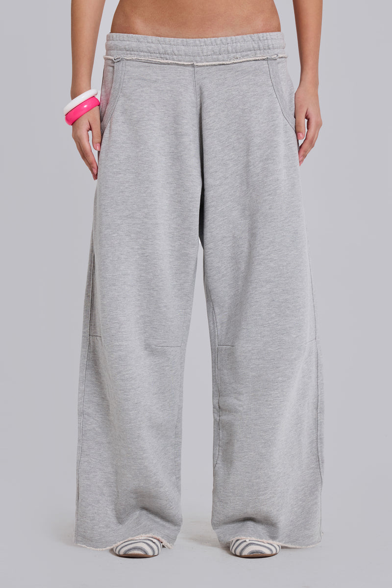 Grey Marl Baggy Monster Joggers