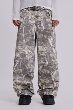 Woodland Camo Colossus Baggy Jeans – view 1