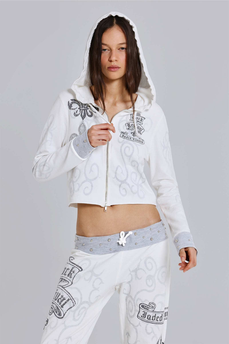 Rock Revival Graphic Studded Hoodie