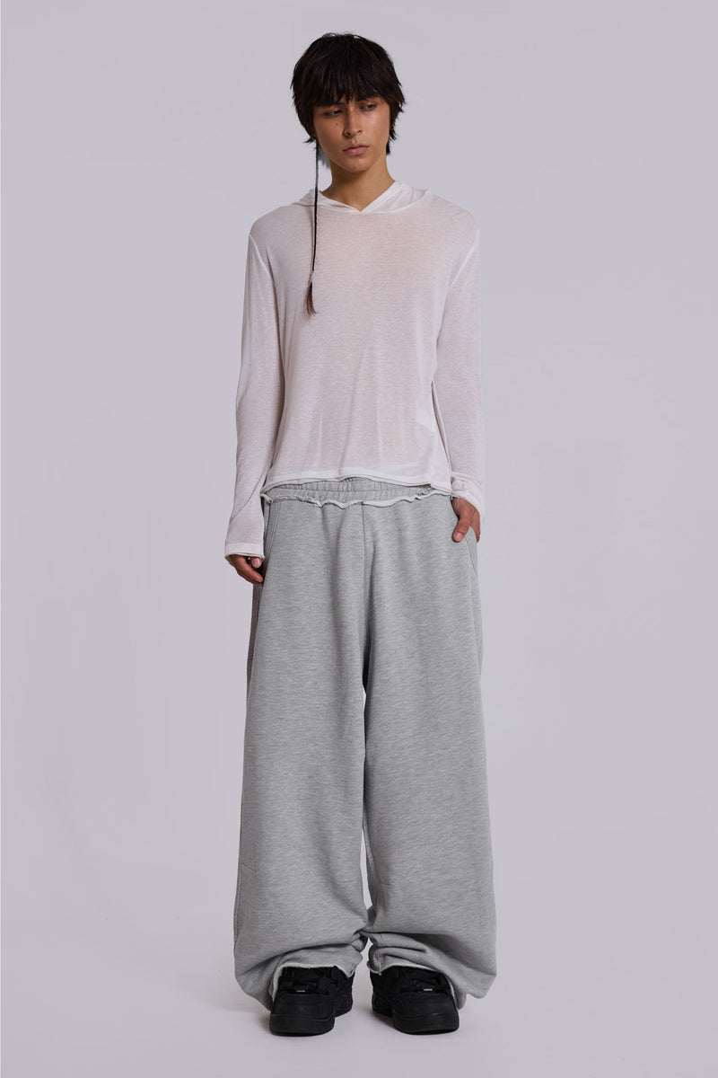 Grey Marl Baggy Monster Joggers