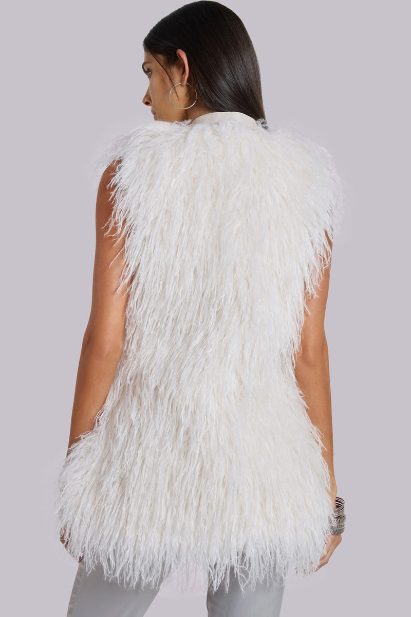 Tilia Faux Mongolian Fur Gilet