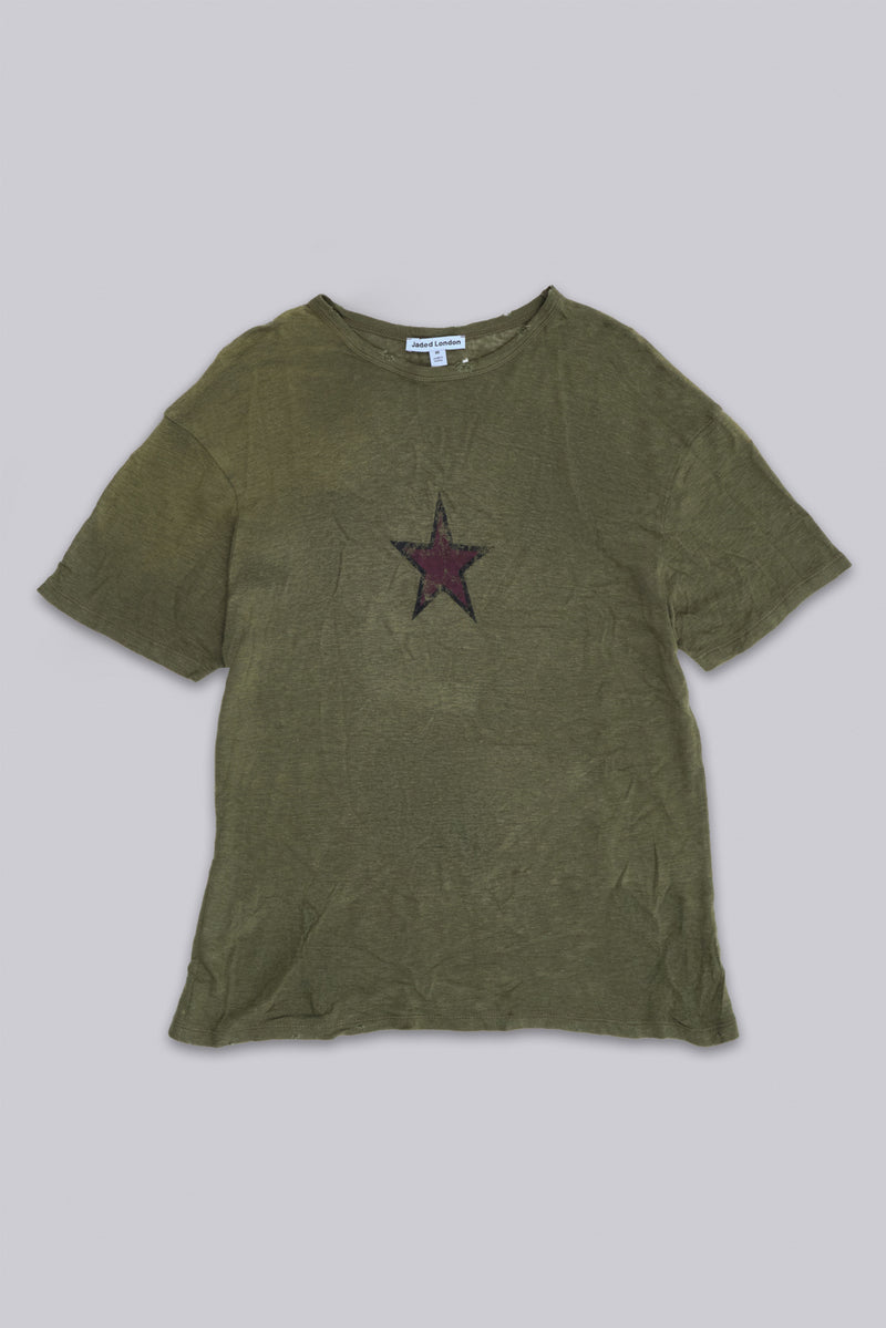 Green Star Sun Faded T-Shirt