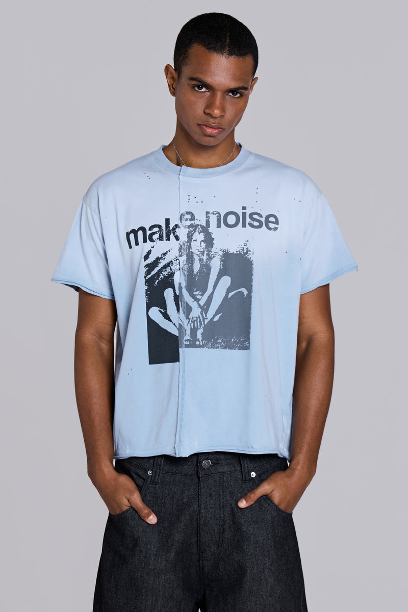 Make Noise Spliced Cropped T-Shirt