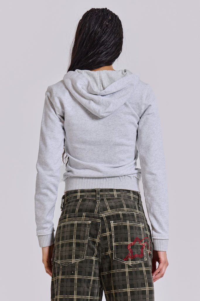 Grey Marl Drummer Monster Hoodie
