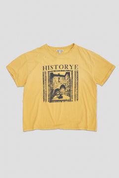 Historye Yellow Cropped T-Shirt - XS / Yellow