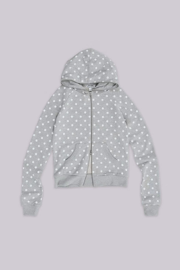 Grey Polkadot Hoodie