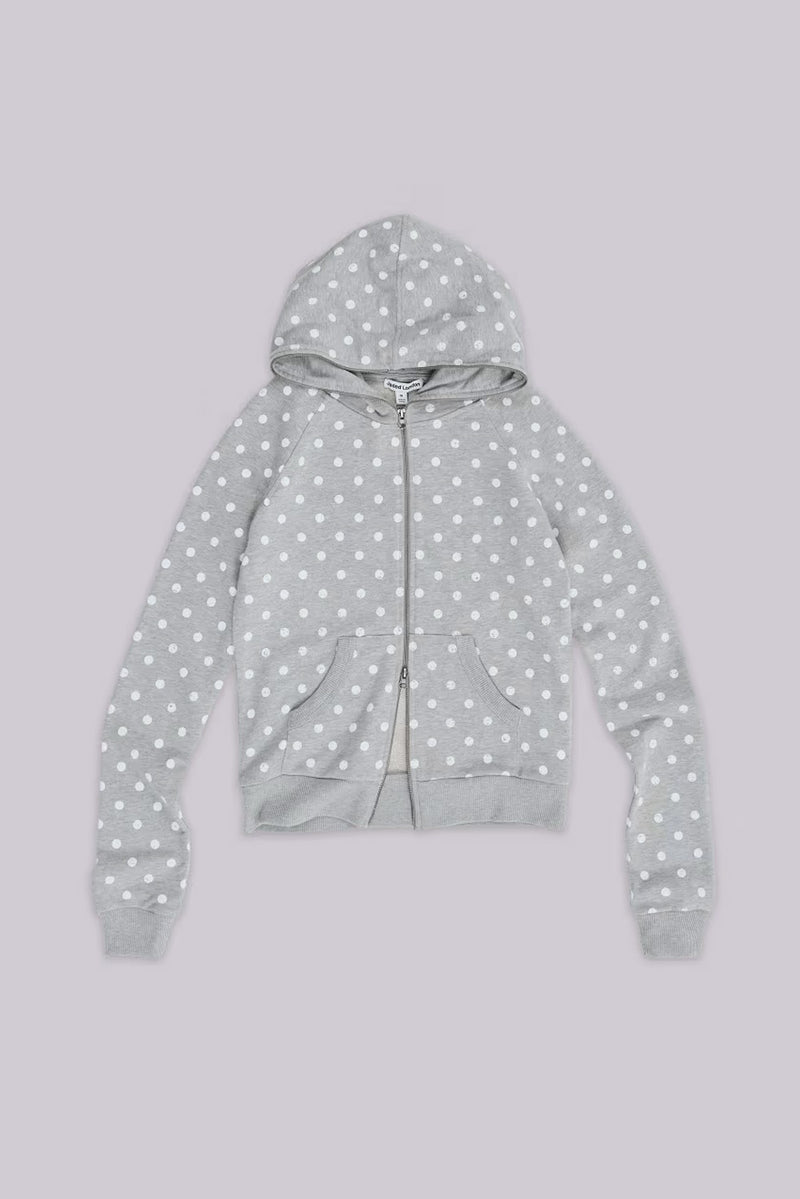 Grey Polkadot Hoodie