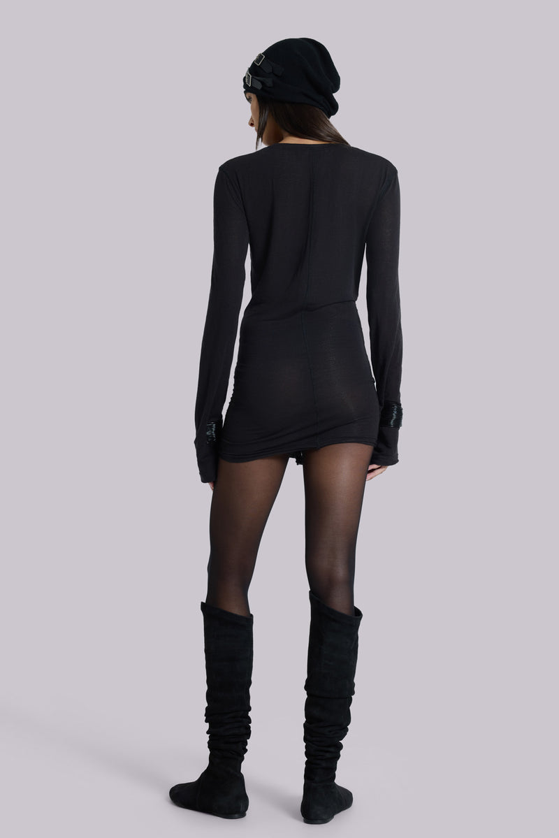 Black Mist Mini Dress