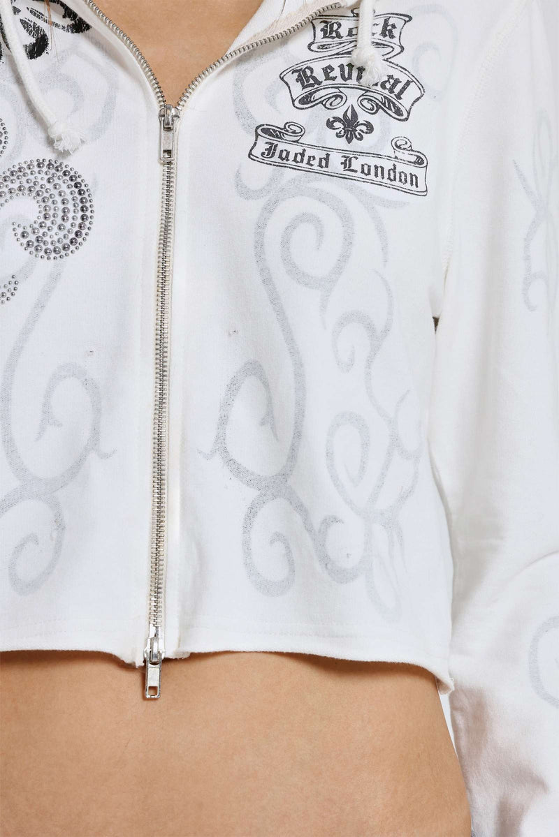 Rock Revival Graphic Studded Hoodie