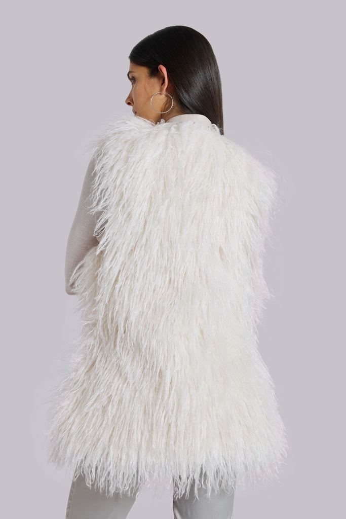 Tilia Faux Mongolian Fur Gilet