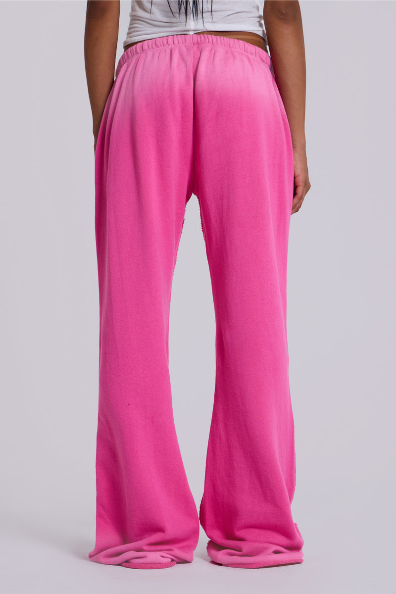 Cleo Slouchy Bootcut Jogger in Pink
