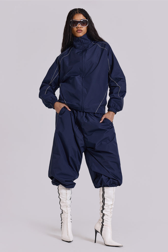 Navy Vapor Tracksuit Bottoms