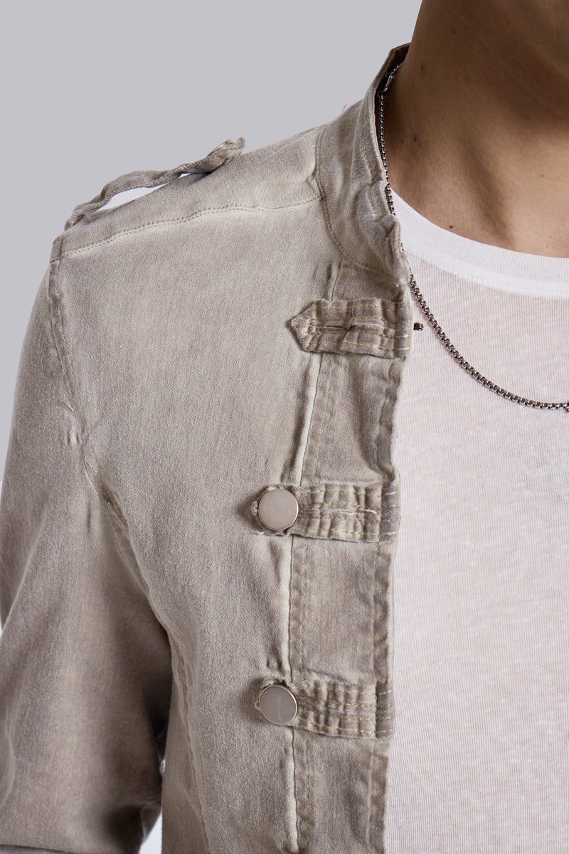 Rebel Military Jacket in Clay