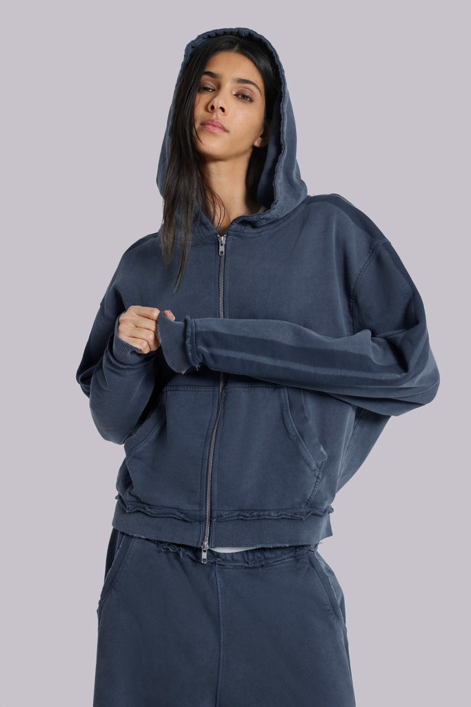 Blue Sporty Baggy Monster Hoodie