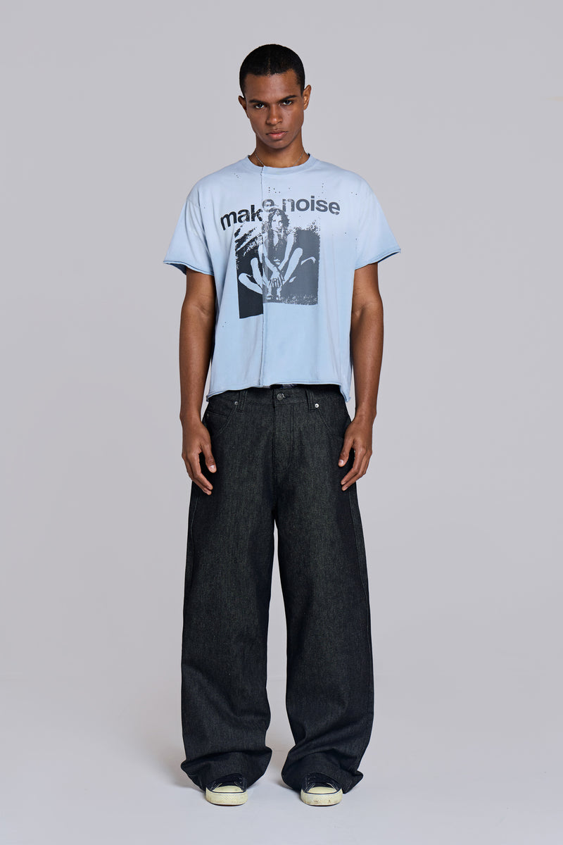 Make Noise Spliced Cropped T-Shirt