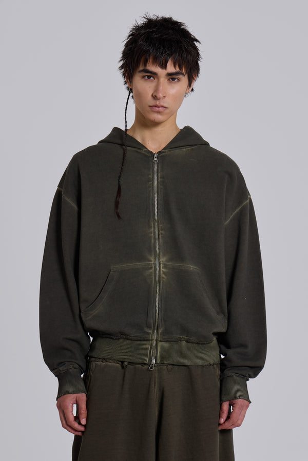 Khaki Oversized Monster Hoodie