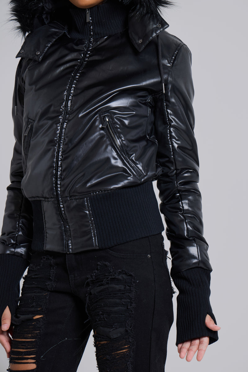 Black Mercury Puffer Jacket
