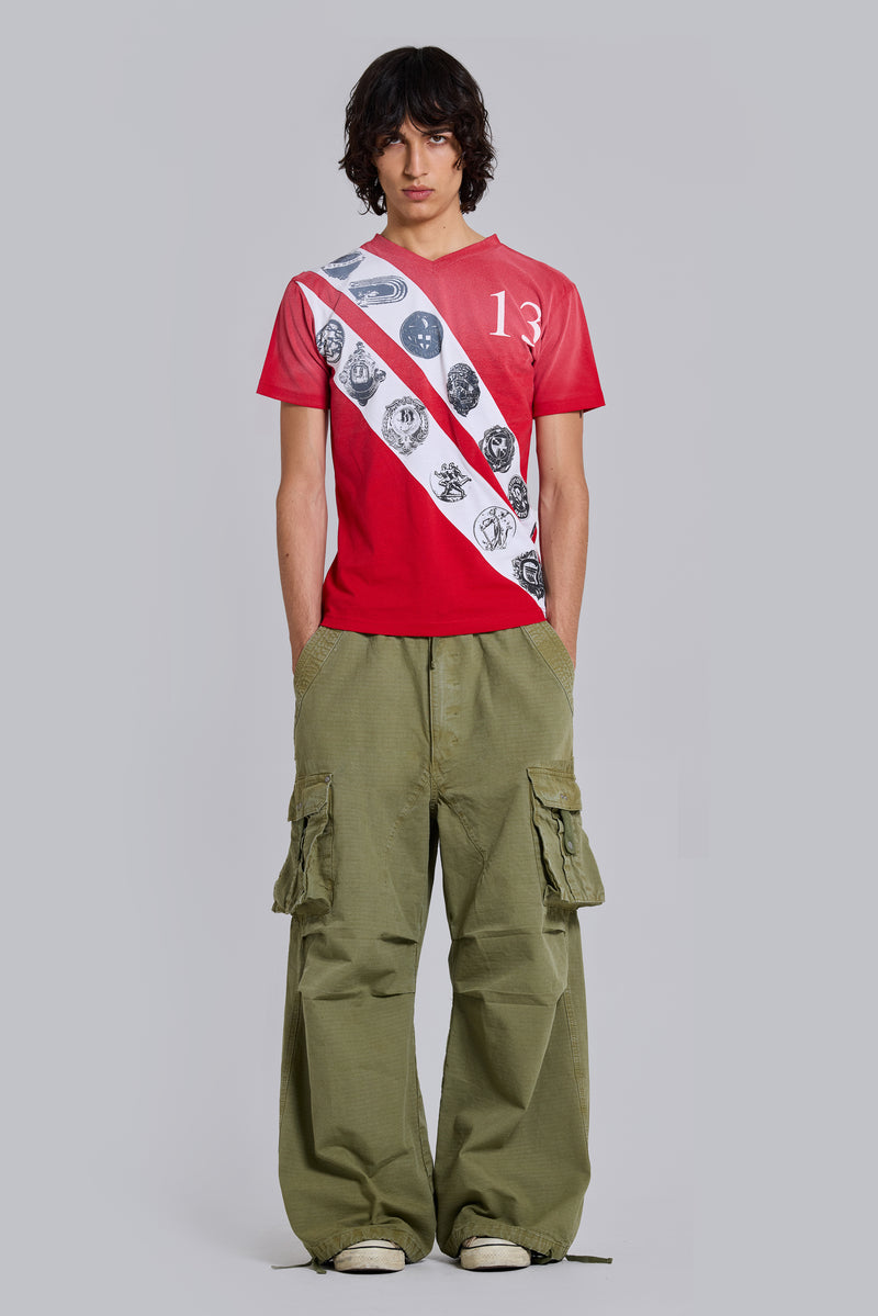 Crest V-Neck T-Shirt