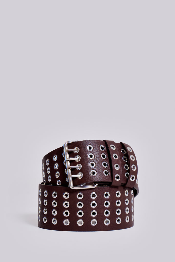 Ara Wide Eyelet Leather Belt