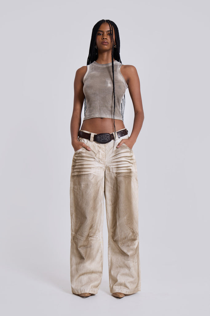 Sand Oil Wash Colossus Jeans
