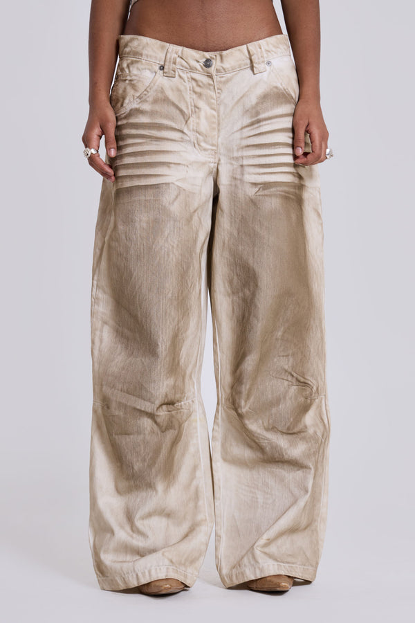 Sand Oil Wash Colossus Jeans