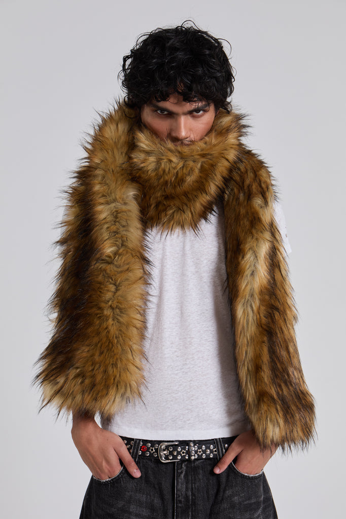 Blonde Cara Faux Fur Scarf