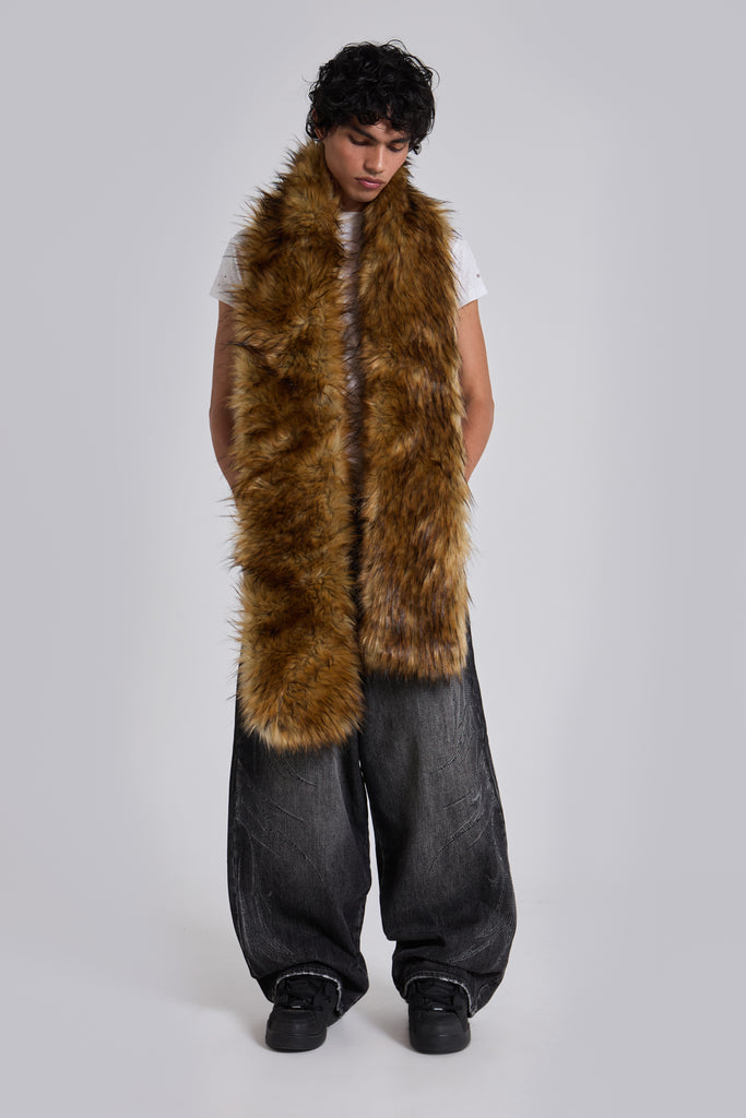 Blonde Cara Faux Fur Scarf