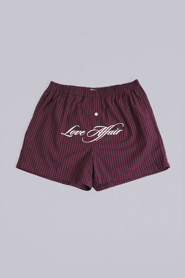 Red Check Love Affair Boxers