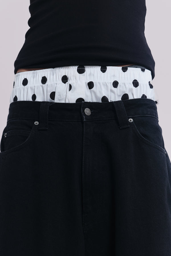 White Polka Boxers