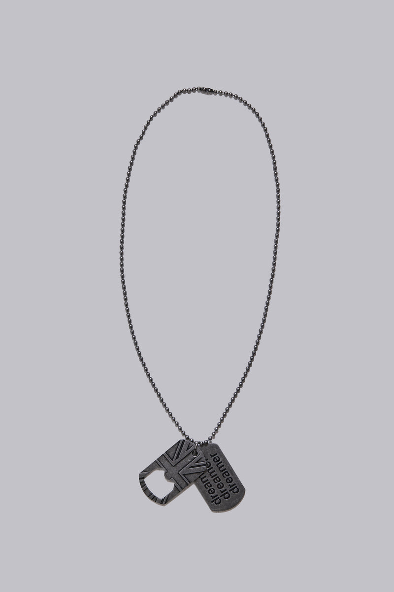 Dreamer Dog Tag Necklace
